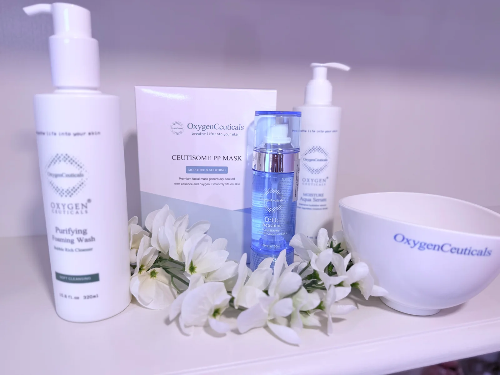 OxygenCeuticals skincare used in KDL Aesthetics facials